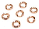 14KGF ピンクゴールドカラー 丸カン 太さ 0.8mm×サイズ 3mm【5コ販売】▽ パーツ アクセサリー クラフト 金具 USA製 14Kゴールドフィルド...