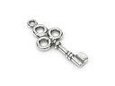 SILVER925 チャーム 鍵【1コ販売】▽ シルバー925 パーツ アクセサリー クラフト 金具 USA製 925銀 スターリングシルバー Sterling...