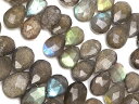 ラブラドライト ペアシェイプカット 10〜14mm No.11【1連販売】▽ ラブラドレッセンス 曹灰長石 Labradorite しずく 雫 連売り 天然石 ...