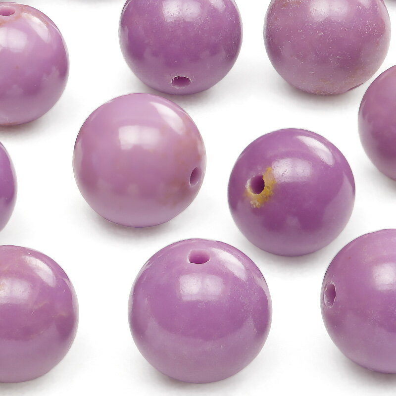 【粒販売】ペルー産 フォスフォシデライト 丸玉 10mm【3粒販売】▽ メタストレングス石 斜燐鉄鉱 Phosphosiderite ラウンド 丸ビーズ 粒売り...