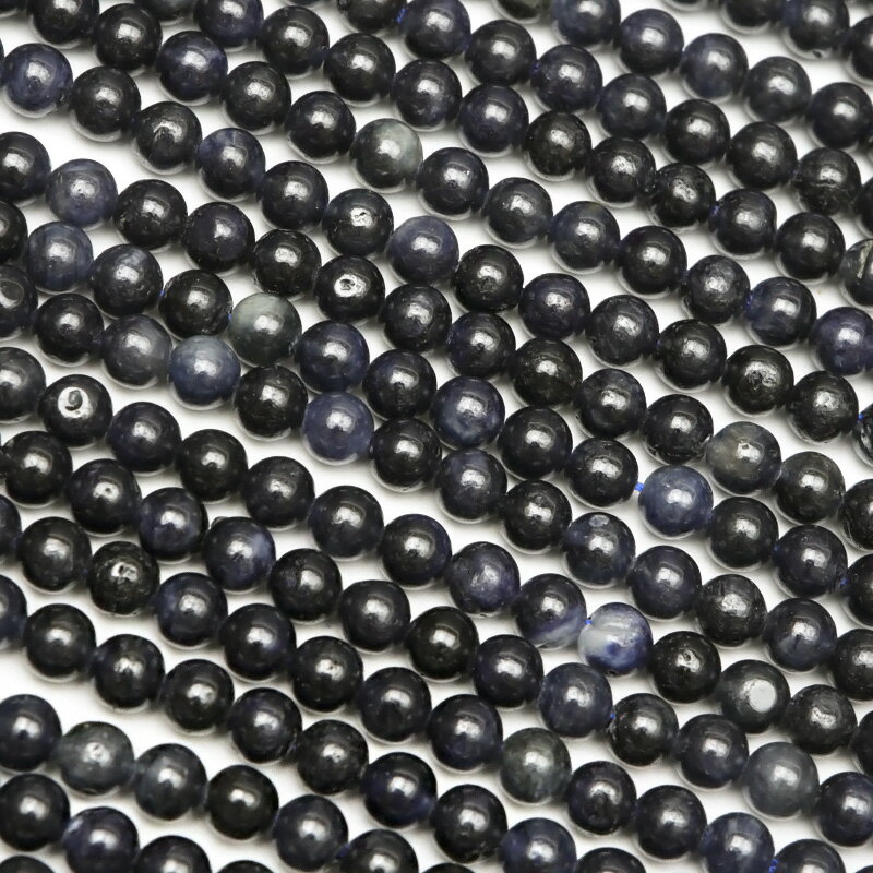 サファイア 丸玉 3mm【1連販売】▽ サファイア サファイヤ 蒼玉 Sapphire 9月の誕生石 コランダム ラウンド 丸ビーズ 極小 連売り 天然石 ビー...