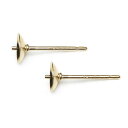 14KGF ポストピアス 芯立付 5mm【1ペア販売】▽ パーツ アクセサリー クラフト 金具 USA製 14Kゴールドフィルド 14金ゴールドフィルド 14K...