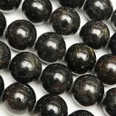 ヌーマイト 丸玉 10mm【1連販売】▽ ニューマイト ヌーミット 直閃石 Nuummite ラウンド 丸ビーズ 連売り 天然石 ビーズ パワーストーン パーツ...