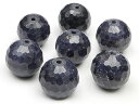 【粒販売】サファイア 128面カット 丸玉 12mm【3粒販売】▽ サファイヤ 蒼玉 Sapphire 9月の誕生石 コランダム ラウンドカット 粒売り 天然石...