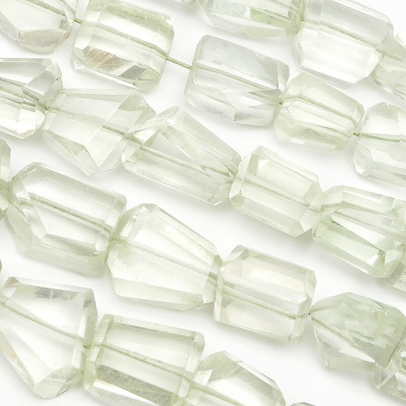 グリーンアメジスト ナゲットカット 5〜10mm【1連販売】▽ プラシオライト プラジオライト Prasiolite Amethyst 2月の誕生石 グリーンア...