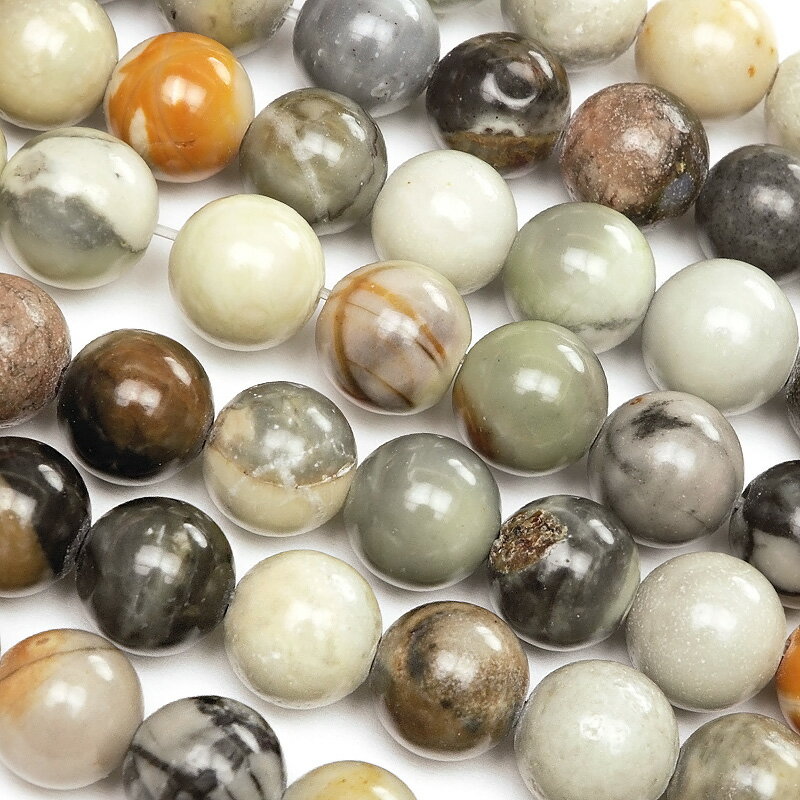 ピカソジャスパー 丸玉 6mm【1連販売】▽ ピカソストーン ジャスパー 碧玉 Jasper ラウンド 丸ビーズ 連売り 天然石 ビーズ パワーストーン パーツ...