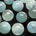 【粒販売】アクアマリン 丸玉 10mm【3粒販売】▽ アクワマリン 藍玉 緑柱石 Aquamarine 3月の誕生石 ラウンド 丸ビーズ 粒売り 天然石 ビーズ パワーストーン パーツ アクセサリー 素材 材料