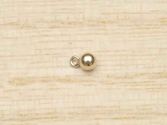 14KGF チャーム カン付 丸玉 3mm【1コ販売】▽ パーツ アクセサリー クラフト 金具 USA製 14Kゴールドフィルド 14金ゴールドフィルド 14K Gold Filled