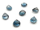 【粒販売】ロンドンブルートパーズ オニオンカット 6mm No.2【3粒販売】▽ トパーズ ブルートパーズ Topaz 11月の誕生石 しずく 雫 粒売り 天然石 ビーズ パワーストーン パーツ アクセサリー 素材 材料