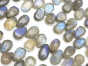 ラブラドライト ペアシェイプ 6〜10mm【1連販売】▽ ラブラドレッセンス 曹灰長石 Labradorite しずく 雫 連売り 天然石 ビーズ パワーストー...