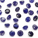 アフリカ産 サファイア コインファセットカット ルース 4mm【3コ販売】▽ サファイヤ 蒼玉 Sapphire 9月の誕生石 コランダム 裸石 ラウンドカット...