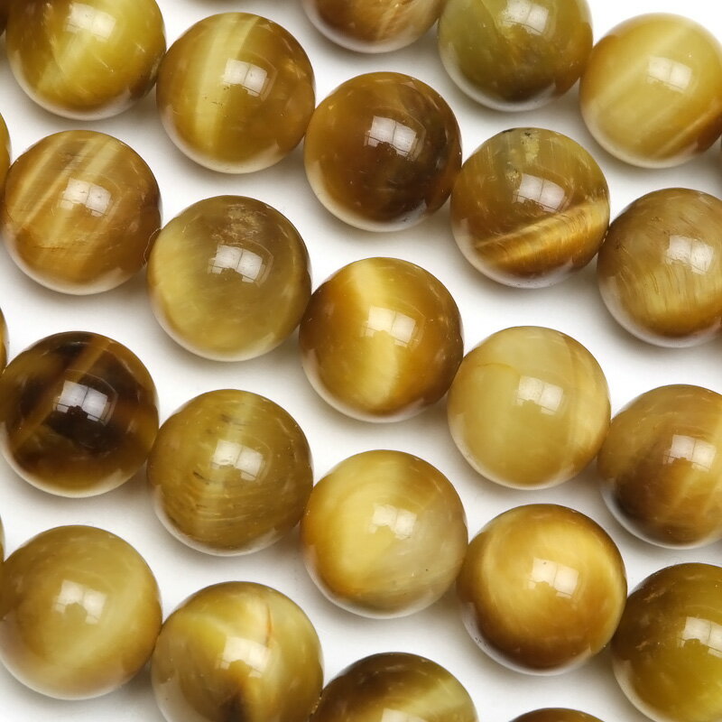 ゴールデンタイガーアイ 丸玉 10mm【1連販売】▽ タイガーズアイ 虎目石 Tiger's eye ラウンド 丸ビーズ 連売り 天然石 ビーズ パワーストーン...