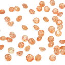 タンザニア産 サンストーン コインファセットカット ルース 3mm【6コ販売】▽ ヘリオライト 日長石 Sunstone 裸石 ラウンドカット 粒売り 天然石 ...