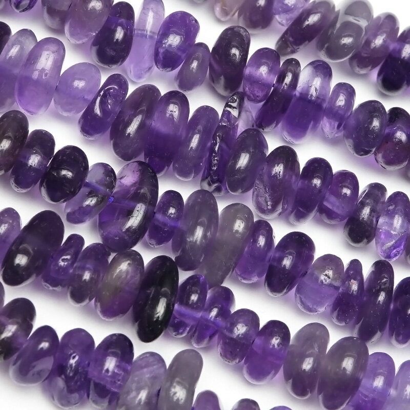 ザンビア産 アメジスト チップ 5〜10mm【1連販売】▽ アメシスト 紫水晶 Amethyst 2月の誕生石 さざれ 連売り 天然石 ビーズ パワーストーン ...