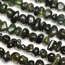 グリーントルマリン(バーデライト) ナゲット 4〜8mm【1連販売】▽ トルマリン 電気石 Tourmaline 10月の誕生石 タンブル 連売り 天然石 ビー...