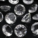 ブラジル産 天然水晶 クリスタルクォーツ コインファセットカット ルース 10mm【2コ販売】▽ クリスタル 水晶 本水晶 ロッククリスタル 水精 石英 Cry...