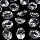 ブラジル産 天然水晶 クリスタルクォーツ オーバルファセットカット ルース 8×6mm【2コ販売】▽ クリスタル 水晶 本水晶 ロッククリスタル 水精 石英 C...