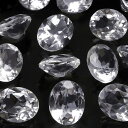 ブラジル産 天然水晶 クリスタルクォーツ オーバルファセットカット ルース 10×8mm【2コ販売】▽ クリスタル 水晶 本水晶 ロッククリスタル 水精 石英 ...