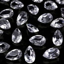 ブラジル産 天然水晶 クリスタルクォーツ ペアシェイプファセットカット ルース 8×5mm【4コ販売】▽ クリスタル 水晶 本水晶 ロッククリスタル 水精 石英...