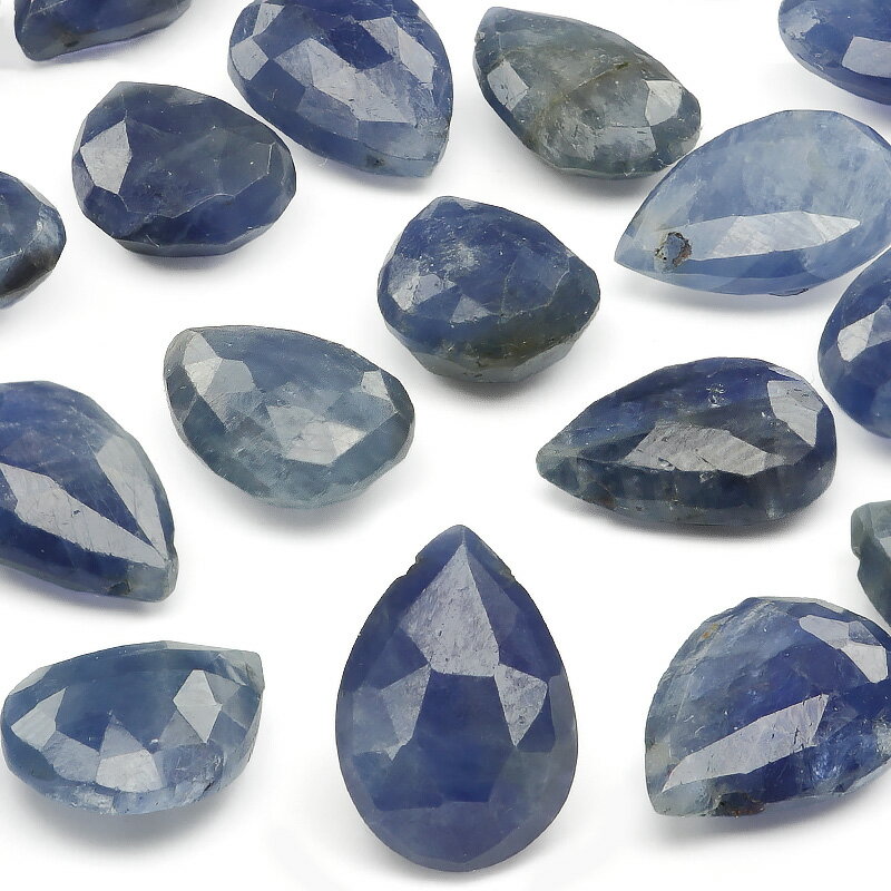 【粒販売】アフリカ産 サファイア ペアシェイプカット 11mm【2粒販売】▽ サファイヤ 蒼玉 Sapphire 9月の誕生石 コランダム しずく 雫 粒売り ...