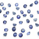 アフリカ産 サファイア コインファセットカット ルース 3mm【1コ販売】▽ サファイヤ 蒼玉 Sapphire 9月の誕生石 コランダム 裸石 ラウンドカット...