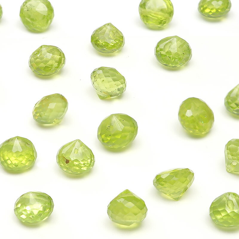 【粒販売】ペリドット オニオンカット 4〜5mm【4粒販売】▽ ペリドート イブニングエメラルド オリビン 橄欖石 Peridot 8月の誕生石 しずく 雫 粒...