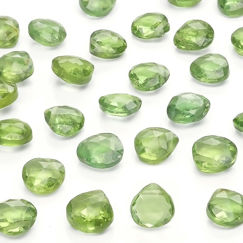 【粒販売】マダガスカル産 グリーンアパタイト マロンカット 5mm【4粒販売】▽ アスパラガスストーン モロキサイト 燐灰石 Apatite しずく 雫 粒売り...