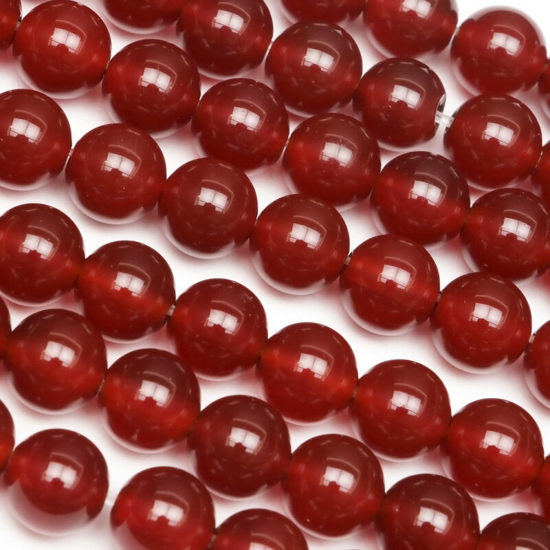 レッドアゲート 丸玉 6mm【1連販売】▽ レッドカルセドニー メノウ アゲット 瑪瑙 Agate ラウンド 丸ビーズ 連売り 天然石 ビーズ パワーストーン ...