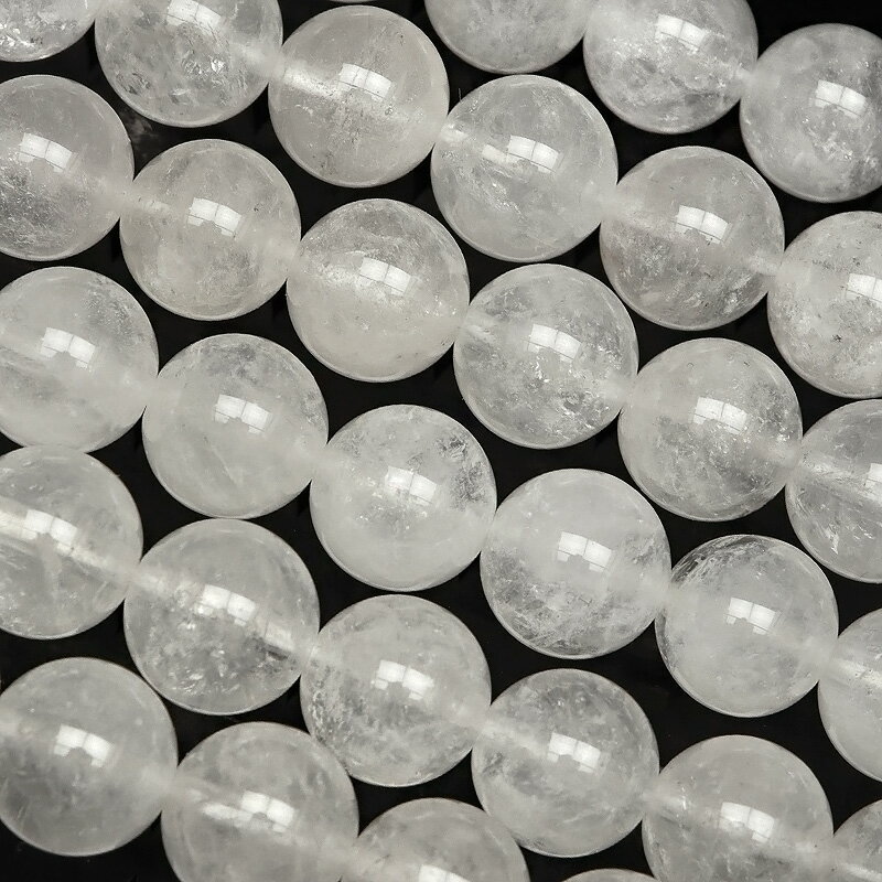 ヒマラヤ産 アイスクリスタル 丸玉 8mm【1連販売】▽ ヒマラヤ水晶 ヒマラヤクリスタル 水晶 水精 石英 ..