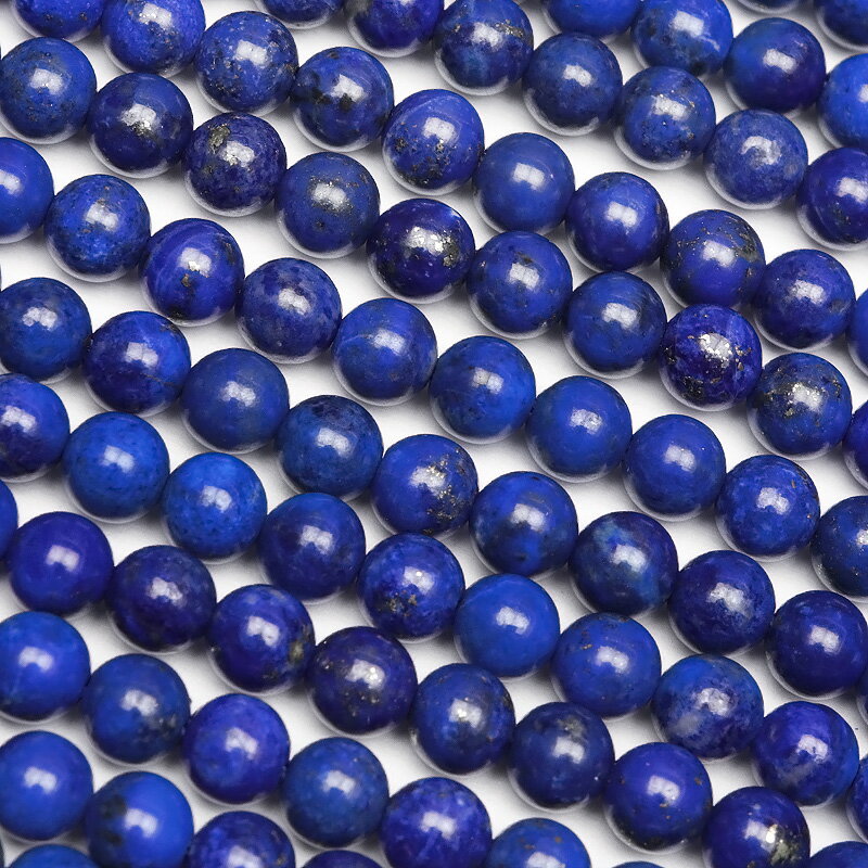 ラピスラズリ 丸玉 4mm【1連販売】▽ ラズライト 瑠璃 青金石 Lapis lazuli 12月の誕生石 ラウンド 丸ビーズ 連売り 天然石 ビーズ パワー...