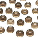 ブラジル産 スモーキークォーツ コイン カボション 6mm【8コ販売】▽ 煙水晶 Smoky quartz ルース 裸石 粒売り 天然石 ビーズ パワーストーン...