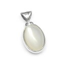 ホワイトムーンストーン ペンダントトップ No.6【1点もの】▽ ムーンストーン 月長石 フェルドスパー Moonstone 6月の誕生石 ペンダント シルバー...