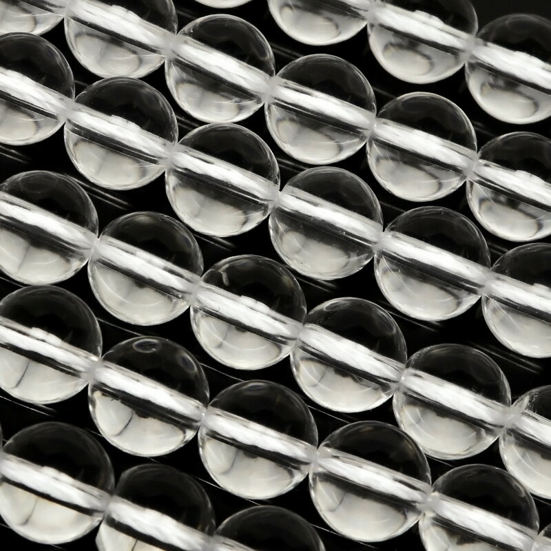 合成水晶 合成クリスタル 丸玉 8mm【1連販売】▽ クリスタル 水晶 ロッククリスタル 水精 石英 Crystal quartz 4月の誕生石 ラウンド 丸ビ...