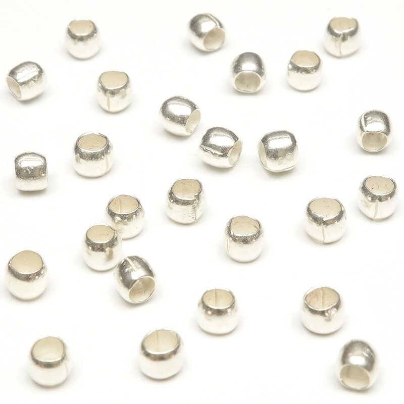 カレンシルバー ビーズ 3mm【5コ販売】▽ シルバー950 ブリタニアシルバー シルバーチャーム ハンドメイド パーツ アクセサリー クラフト パーツ 手作り...