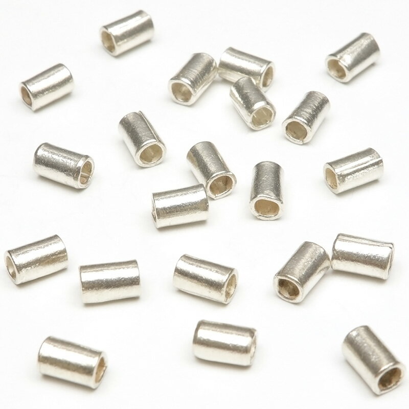 カレンシルバー ビーズ 4×3mm【4コ販売】▽ シルバー950 ブリタニアシルバー シルバーチャーム ハンドメイド パーツ アクセサリー クラフト パーツ 手...