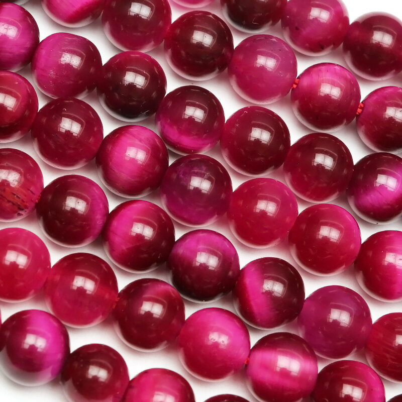 ԥ󥯥 ݶ 6mm1Ϣۢ   Tiger's eye 饦 ݥӡ Ϣ ŷ ӡ ѥȡ ѡ...