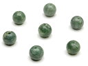 【粒販売】ビルマ産 翡翠 ジェダイト 丸玉 6mm No.2【12粒販売】▽ 本翡翠 ひすい ミャンマー産 Jadeite 5月の誕生石 ラウンド 丸ビーズ 粒売り 天然石 ビーズ パワーストーン パーツ アクセサリー 素材 材料