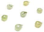 【粒販売】プレナイト ドロップカット 6～7mm【8粒販売】▽ ブドウ石 葡萄石 Prehnite 天秤座の守護石 しずく 雫 粒売り 天然石 ビーズ パワーストーン パーツ アクセサリー 素材 材料