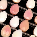 クイーンコンクシェル ペアシェイプカット 14×10mm【1連販売】▽ コンク貝 ピンクガイ Queen conch shell しずく 雫 連売り 天然石 ビ...