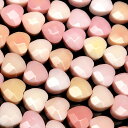 クイーンコンクシェル ハートカット 6mm【1連販売】▽ コンク貝 ピンクガイ Queen conch shell 連売り 天然石 ビーズ パワーストーン パー...