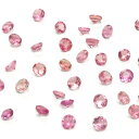 アフリカ産 ピンクトルマリン コインファセットカット ルース 3mm【4コ販売】▽ トルマリン 電気石 Tourmaline 10月の誕生石 裸石 ラウンドカッ...