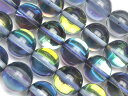 ブラック ルナフラッシュ 丸玉 10mm【1連販売】▽ グラスビーズ ラウンド 丸ビーズ 連売り ビーズ パワーストーン パーツ アクセサリー 素材 材料