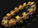白虎 金色彫刻 クリスタル 丸玉ブレス 14mm【1コ販売】▽ クリスタル 水晶 本水晶 ロッククリスタル 水精 石英 Crystal quartz 4月の誕生...