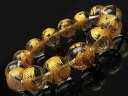 朱雀 金色彫刻 クリスタル 丸玉ブレス 16mm【1コ販売】▽ クリスタル 水晶 本水晶 ロッククリスタル 水精 石英 Crystal quartz 4月の誕生...