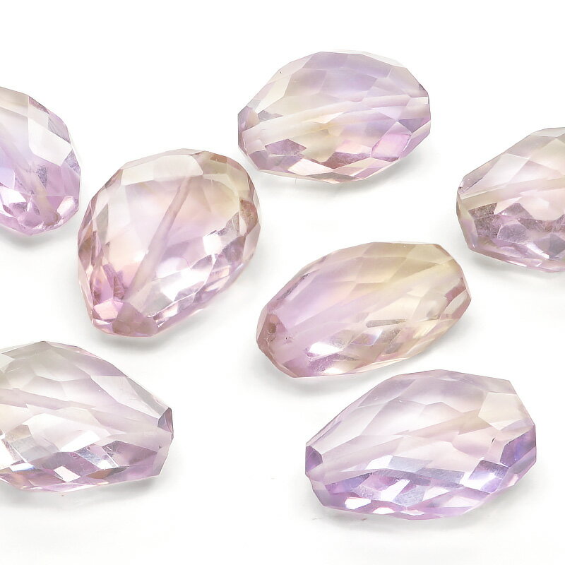 【粒販売】ボリビア産 アメジスト+シトリン ナゲットカット 11〜13mm【3粒販売】▽ アメトリン 2月の誕生石 11月の誕生石 Ametrine タンブル ...