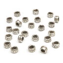 カレンシルバー ビーズ 3×2mm【10コ販売】▽ シルバー950 ブリタニアシルバー ハンドメイド パーツ アクセサリー クラフト パーツ 手作り 金具 シル...