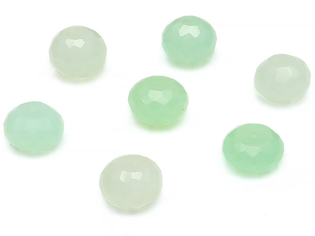 【粒販売】クリソプレーズ ボタンカット 7～8mm No.2【3粒販売】▽ オーストラリア翡翠 緑玉髄 Chrysoprase 粒売り 天然石 ビーズ パワーストーン パーツ アクセサリー 素材 材料