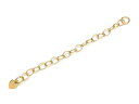 14KGF アジャスター ハート付 3.5mm【1コ販売】▽ パーツ アクセサリー クラフト 金具 USA製 14Kゴールドフィルド 14金ゴールドフィルド 1...