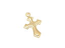 14KGF チャーム クロス 16.5mm【1コ販売】▽ パーツ アクセサリー クラフト 金具 USA製 14Kゴールドフィルド 14金ゴールドフィルド 14K...
