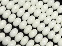 ホワイトシェル ロンデル 6×4mm【1連販売】▽ 真珠母貝 Shell 連売り 天然石 ビーズ パワーストーン パーツ アクセサリー 素材 材料